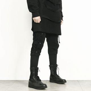 Rope-detail Band-waist Pants