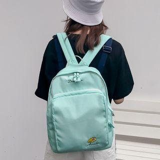 Nylon Embroidered Backpack