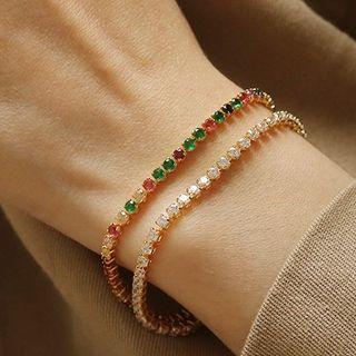 Rhinestone Alloy Bracelet / Necklace