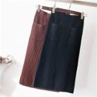 High-waist Pocket Knit Skirt