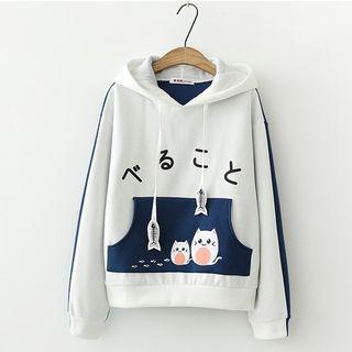 Ear-accent Cartoon Hoodie