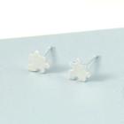 Alloy Puzzle Earring 1 Pair - White - One Size