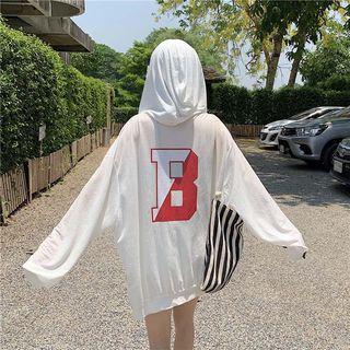 Lettering Chiffon Light Jacket