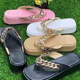Chain Platform Flip-flops