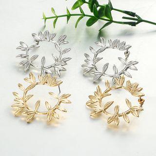 Alloy Branches Open Hoop Earring