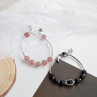 Faux Crystal Bead Bangle