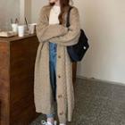 Cable Knit Loose Fit Long Cardigan