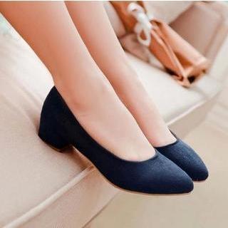 Block Heel Pumps
