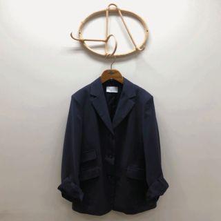 Single-breasted Flap Loose-fit Blazer