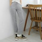 Cutout-hem Fleece Lined Sweatpants