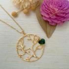 Golden Tree Circle Necklace Gold - One Size
