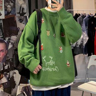 Xmas Embroidered Sweater
