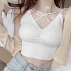 Crisscross Bow Knit Camisole Top