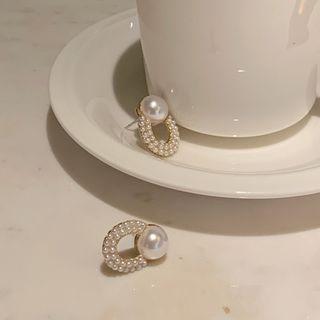 Faux-pearl Ear Stud One Size