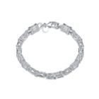 Fashion Simple Faucet Bracelet Silver - One Size