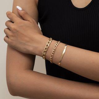 Alloy Bracelet / Chunky Alloy Bracelet / Set