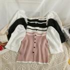 Two-tone Colorblock Skinny Crop Top