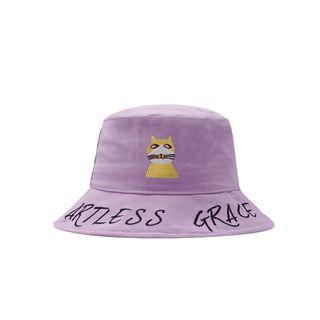 Cat Embroidery Bucket Hat