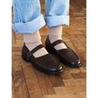 Strap-trim Penny Loafers