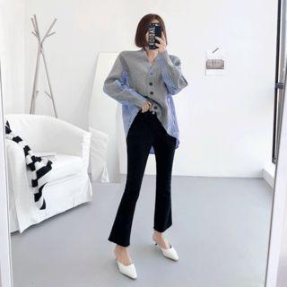 Shirt-panel Cardigan