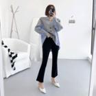 Shirt-panel Cardigan