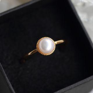 Sterling Silver Bead Ring