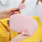 Woven Cosmetic Bag With Tassel