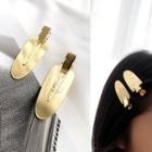 Polished Alloy Hair Clip 1 Pc - Wfj-001 - One Size