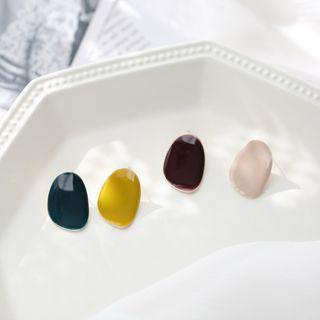 Plain Irregular Disc Earring