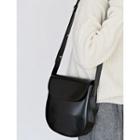 Saddle Shoulder Bag With Mini Wristlet Clutch
