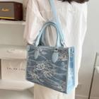 Lace Hand Bag Blue - One Size