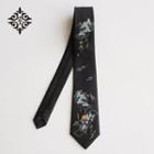 Embroidered Mountain Neck Tie