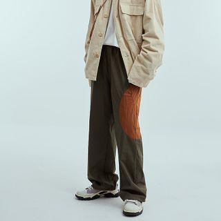 Patchwork Wide Leg Pants