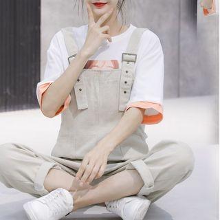 Short-sleeve Printed T-shirt / Jumper Pants / Set