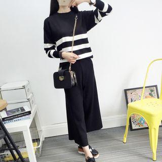 Set: Sweater + Wide-leg Pants