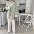 Plain Shirt / Wide-leg Pants / Blazer