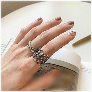Chain Detail Ring / Layered Open Ring