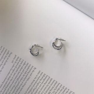 Hoop-layered Earrings One Size