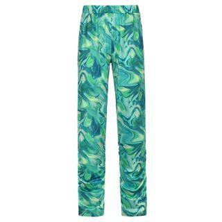 Marble Print Ruched-hem Sweatpants