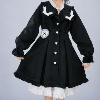 Puff-sleeve Ruffle Jacket