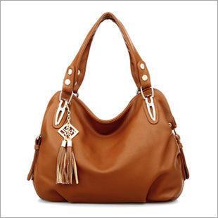 Faux Leather Tassel Crossbody Bag