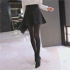 Zip-side Mini Flare Skirt