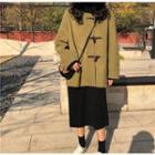 Hooded Toggle Coat Army Green - One Size