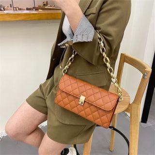 Quilted Flap Chain Handbag