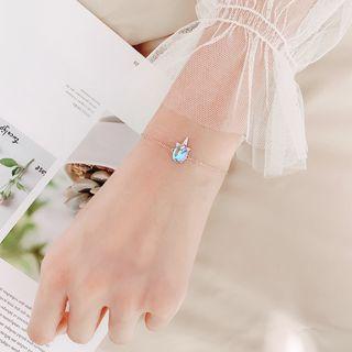 925 Sterling Silver Unicorn Bracelet 1 Pc - As Shown In Figure - One Size