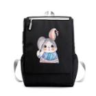 Rabbit-print Nylon Backpack
