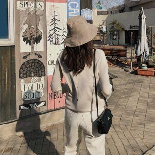 Button-back Lightweight Sweater