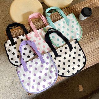 Dotted Mini Canvas Tote Bag