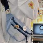 Contrast Zip Waist Bag / Badge / Set