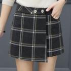 Plaid Knit Skort